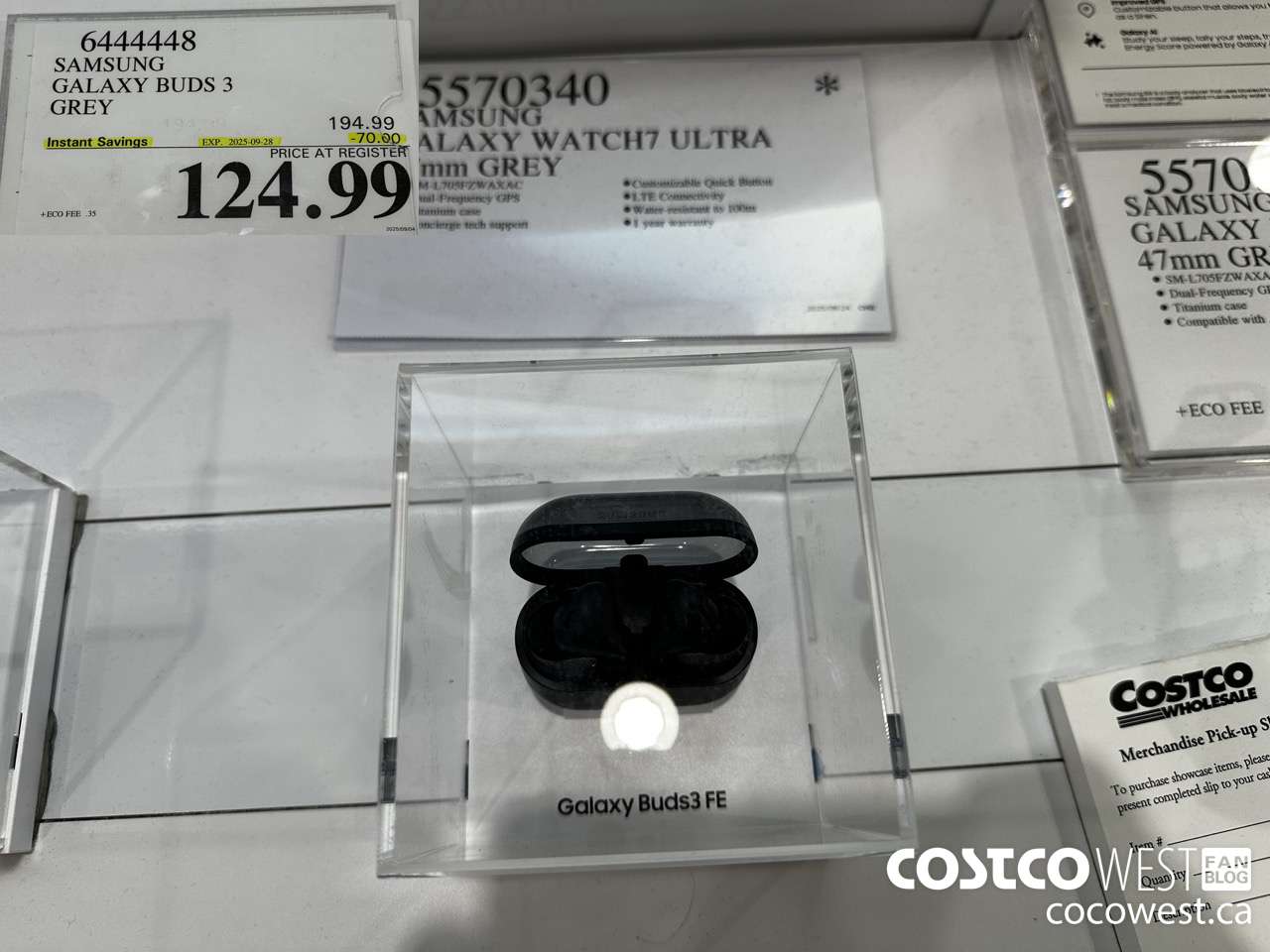 6444448 SAMSUNG GALAXY BUDS 3 GREY ($70.00 INSTANT SAVINGS EXPIRES ON 2025-09-28) $124.99