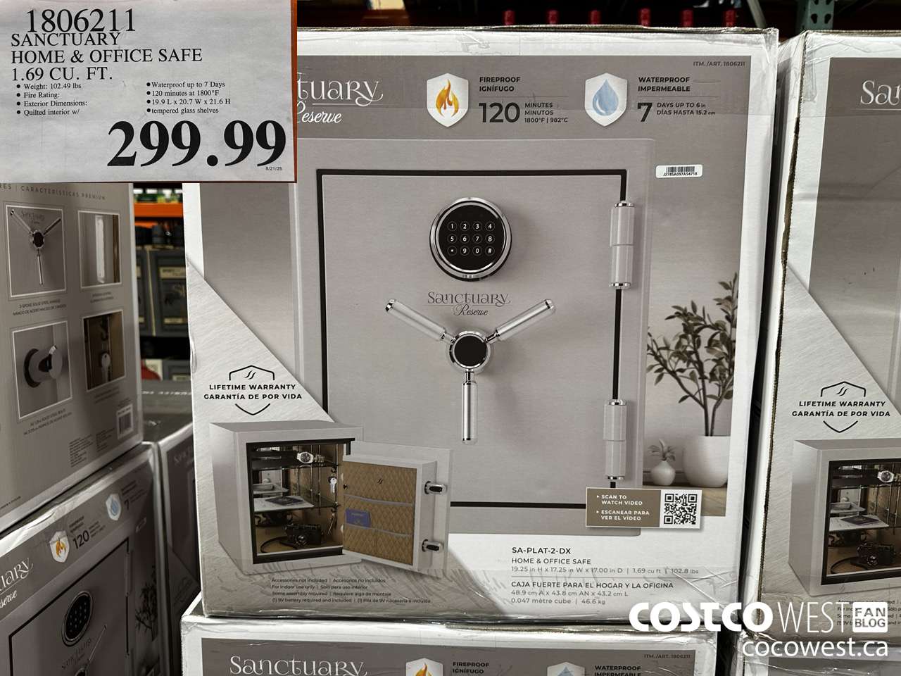 1806211 SANCTUARY HOME & OFFICE SAFE 1.69 CU FT $299.99