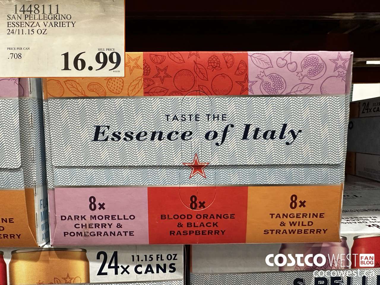 1448111 SAN PELLEGRINO ESSENZA VARIETY 24/11.15 OZ $16.99