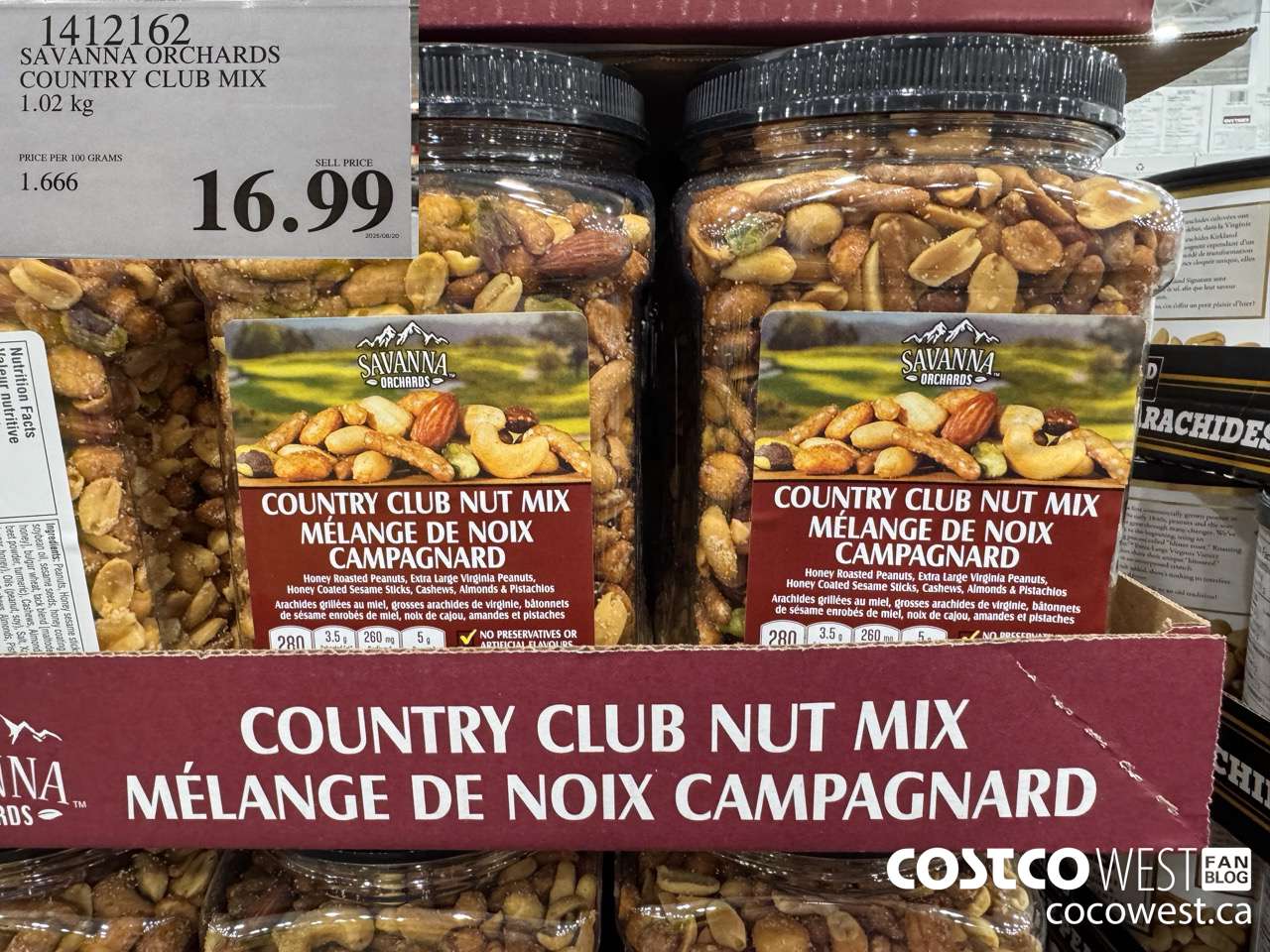 1412162 SAVANNA ORCHARDS COUNTRY CLUB MIX 1.0KG $16.99