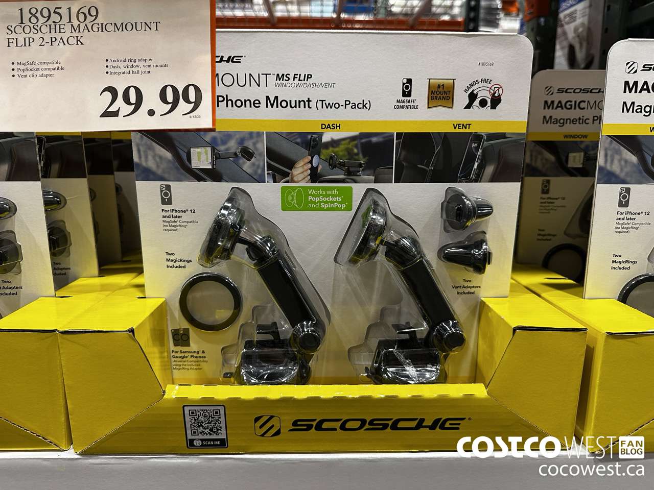 1895169 SCOSCHE MAGICMOUNT FLIP 2-PACK $29.99