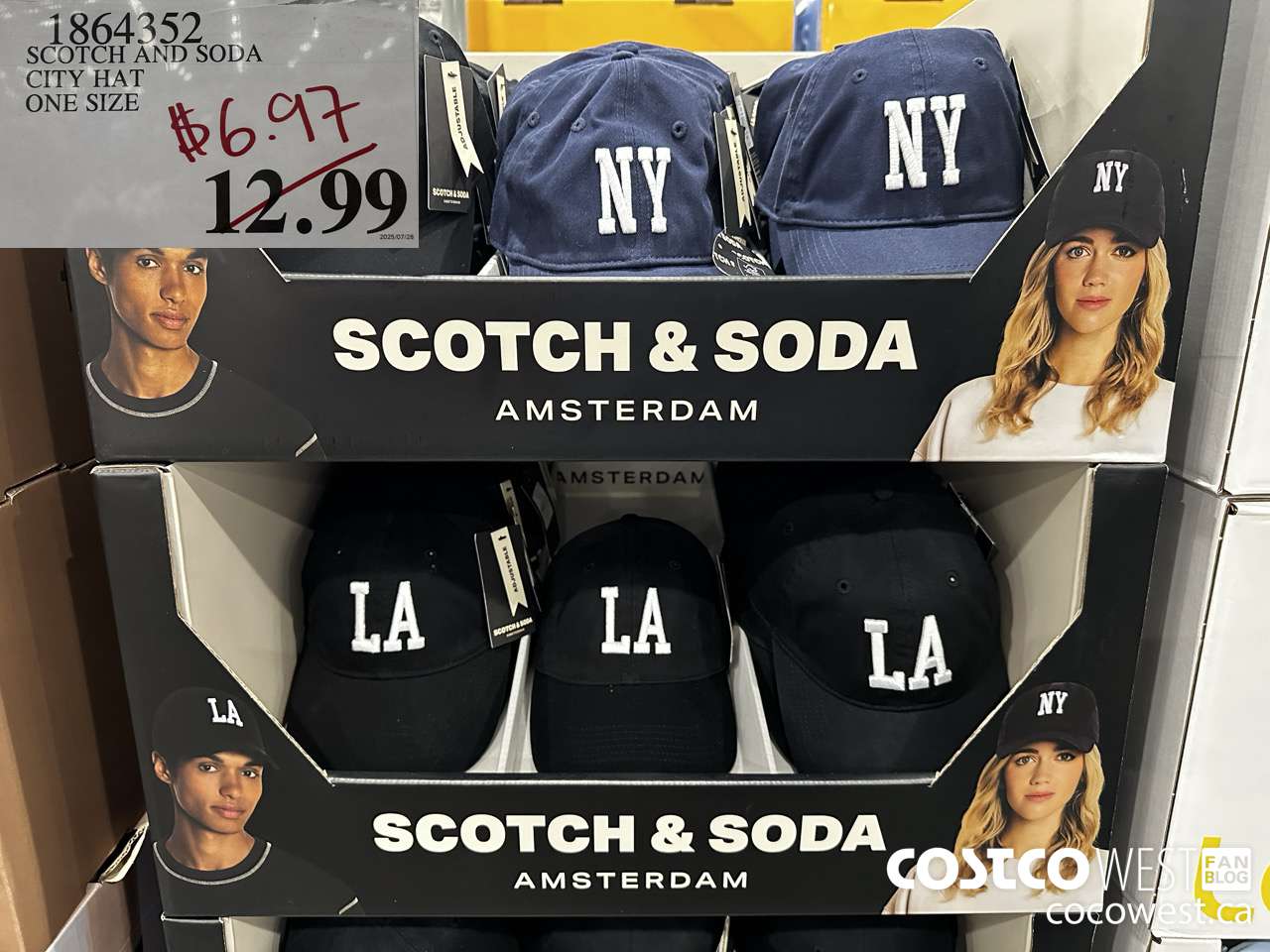 1864352 SCOTCH AND SODA CITY HAT ONE SIZE $6.97
