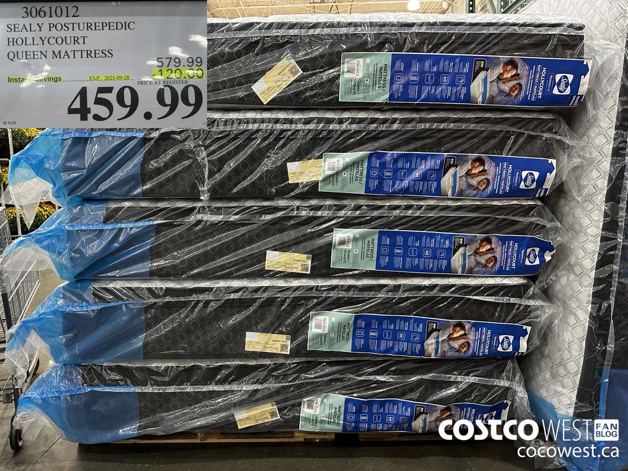 3061012 SEALY POSTUREPEDIC HOLLYCOURT QUEEN MATTRESS ($120.00 INSTANT SAVINGS EXPIRES ON 2025-09-28) $459.99