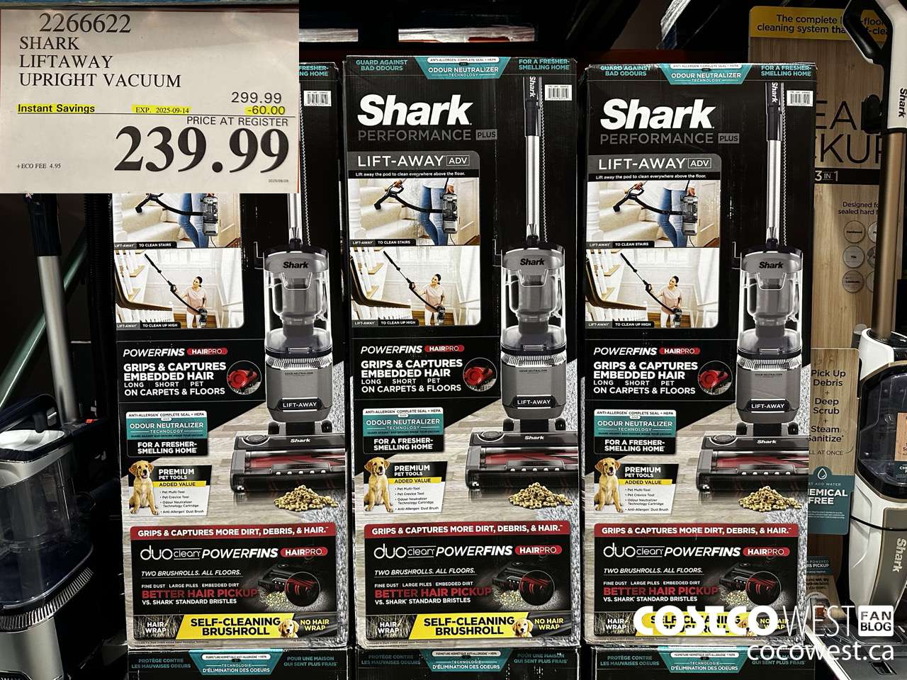 2266622 SHARK LIFTAWAY UPRIGHT VACUUM ($60.00 INSTANT SAVINGS EXPIRES ON 2025-09-14) $239.99