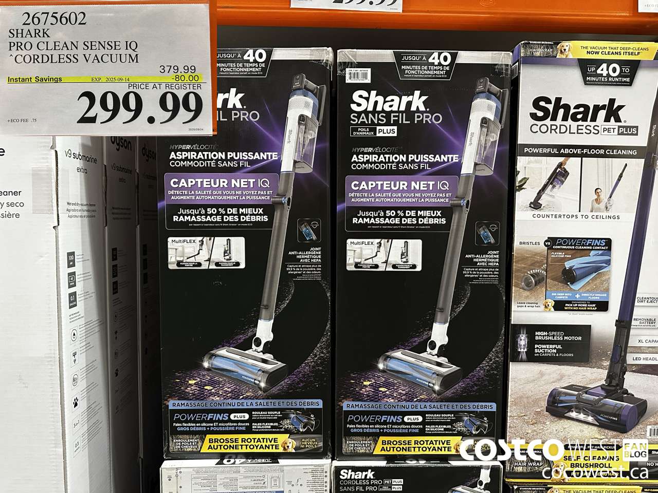 2675602 SHARK PRO CLEAN SENSE IQ CORDLESS VACUUM ($80.00 INSTANT SAVINGS EXPIRES ON 2025-09-14) $299.99