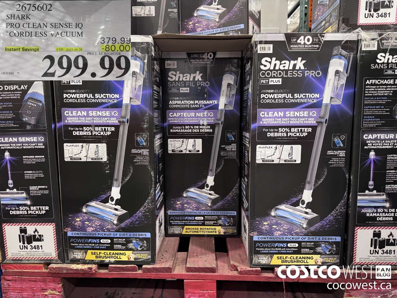 2675602 SHARK PRO CLEAN SENSE IQ CORDLESS VACUUM ($80.00 INSTANT SAVINGS EXPIRES ON 2025-09-28) $299.99