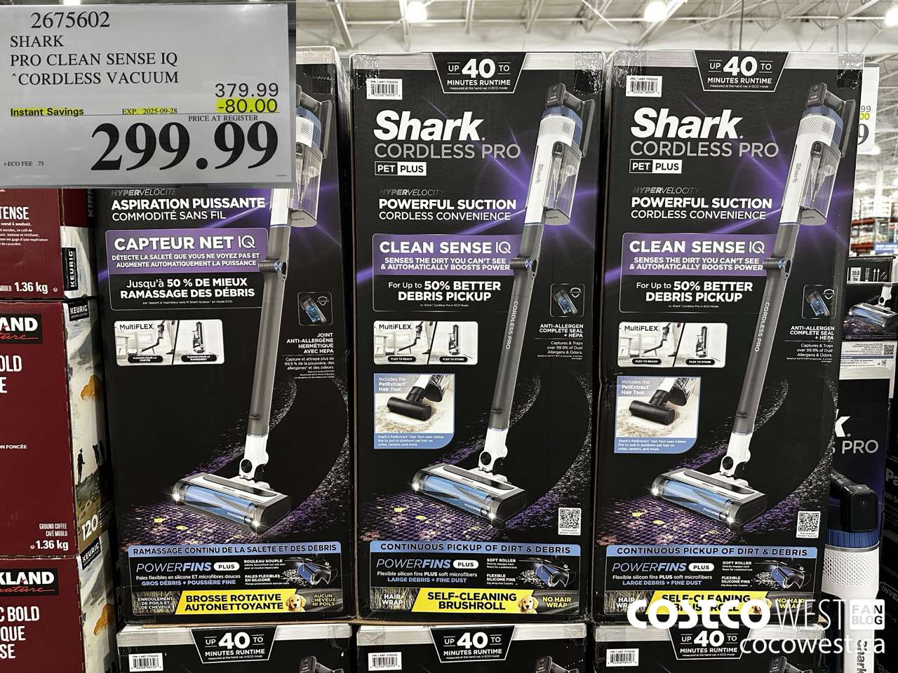 2675602 SHARK PRO CLEAN SENSE IQ CORDLESS VACUUM ($80.00 INSTANT SAVINGS EXPIRES ON 2025-09-28) $299.99