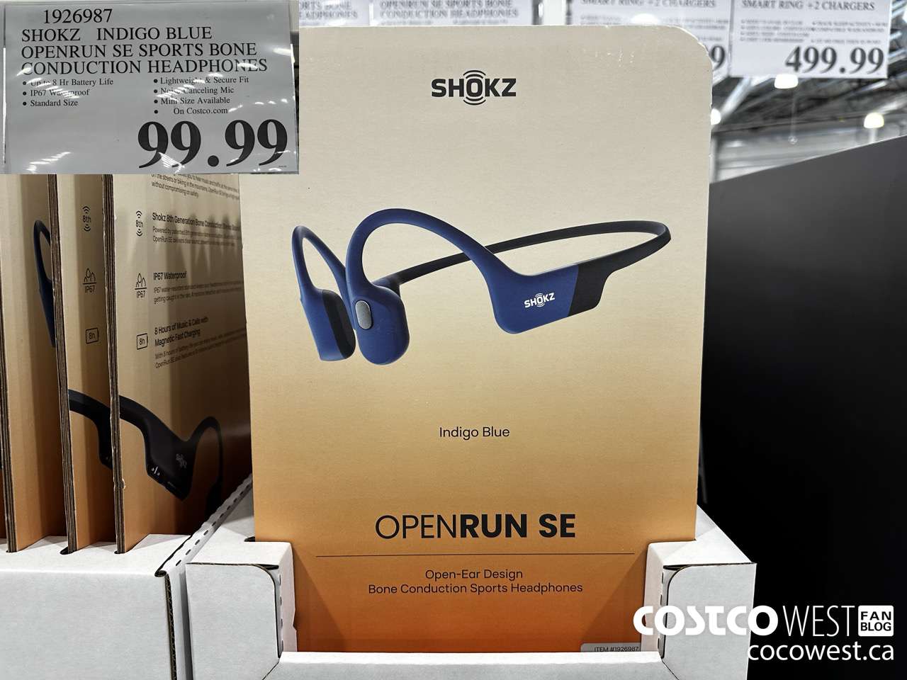1926987 SHOKZ INDIGO BLUE OPENRUN SE SPORTS BONE CONDUCTION HEADPHONES $99.99