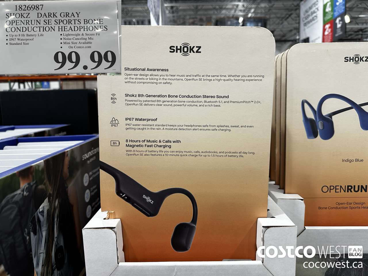 1826987 SHOKZ OPENRUN SE SPORTS BONE CONDUCTION HP STANDARD $99.99