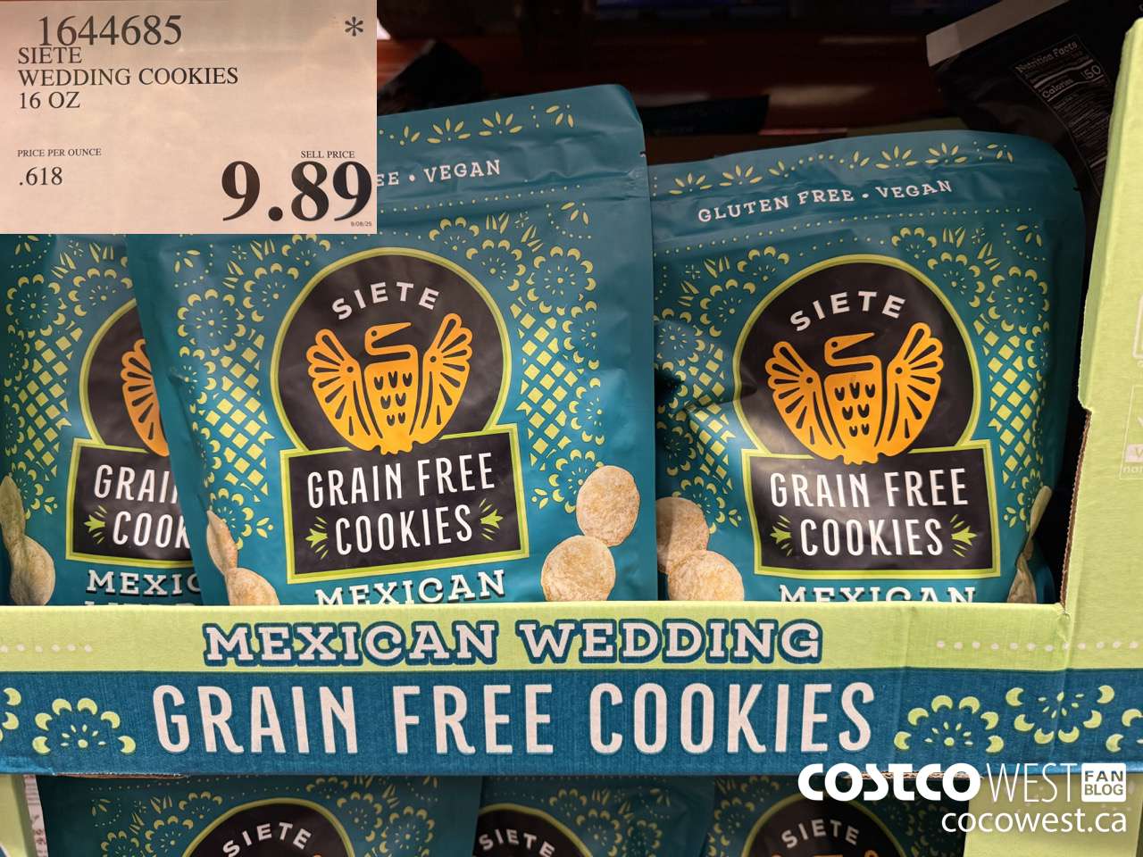 1644685 SIETE WEDDING COOKIES 16 OZ $9.89