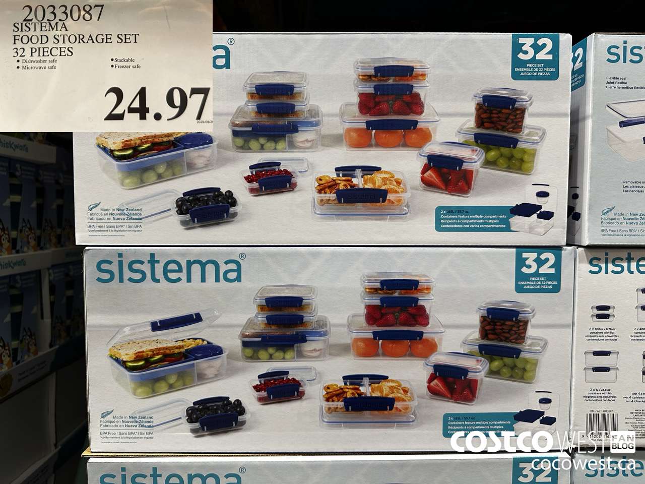 2033087 SISTEMA FOOD STORAGE SET 32 PIECES $24.97