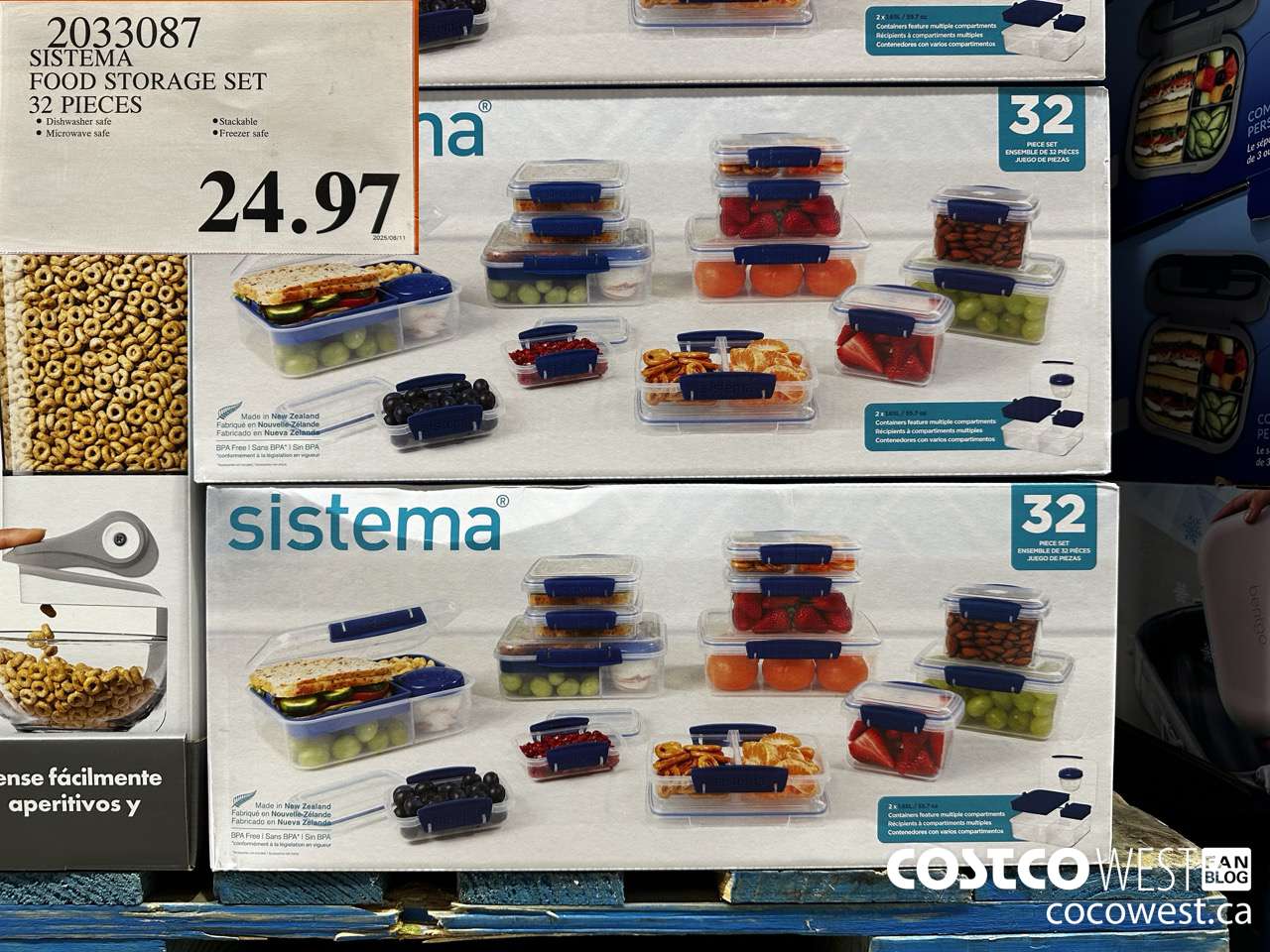 2033087 SISTEMA FOOD STORAGE SET 32 PIECES $24.97