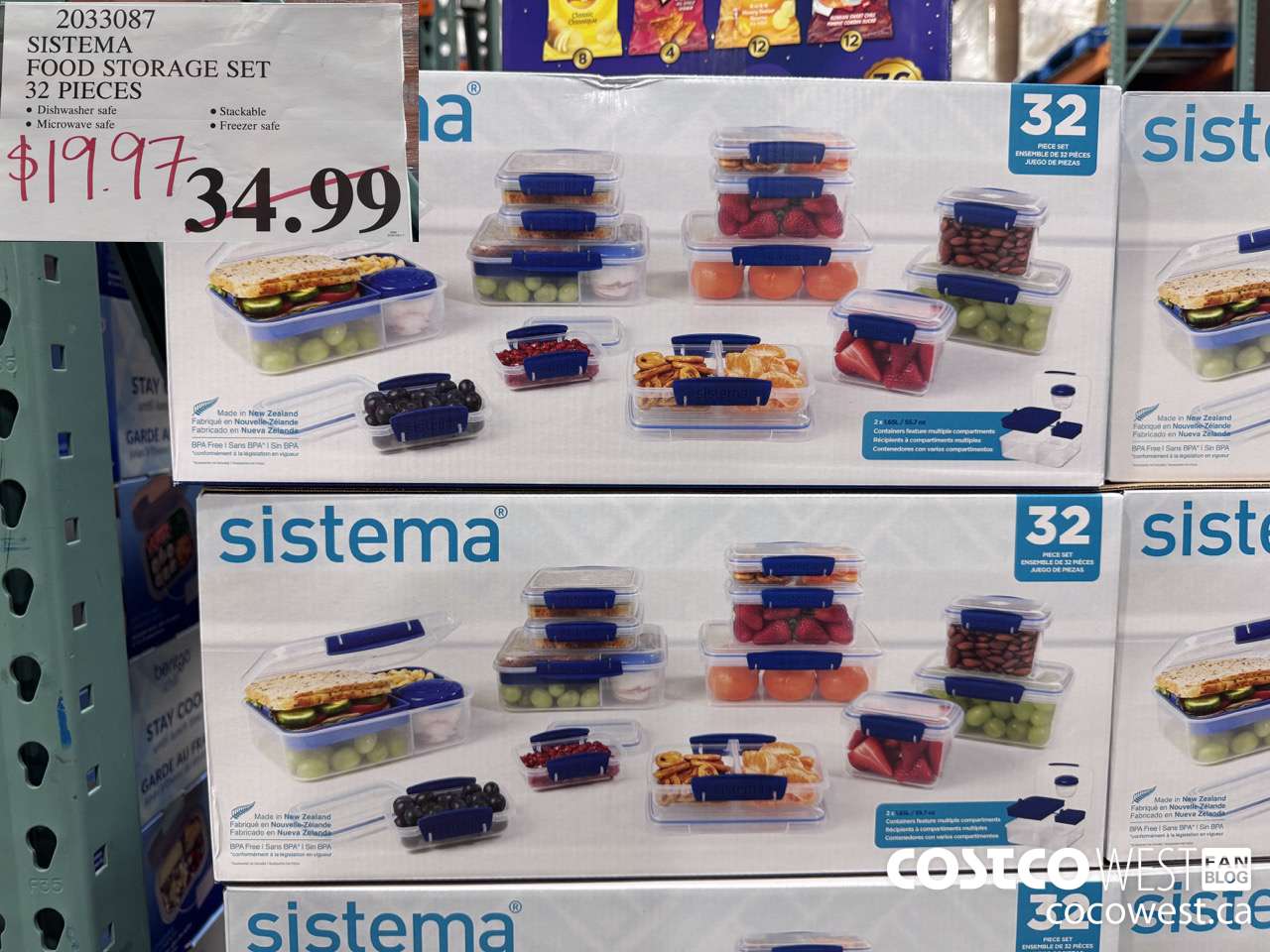 2033087 SISTEMA FOOD STORAGE SET 32 PIECES $19.97