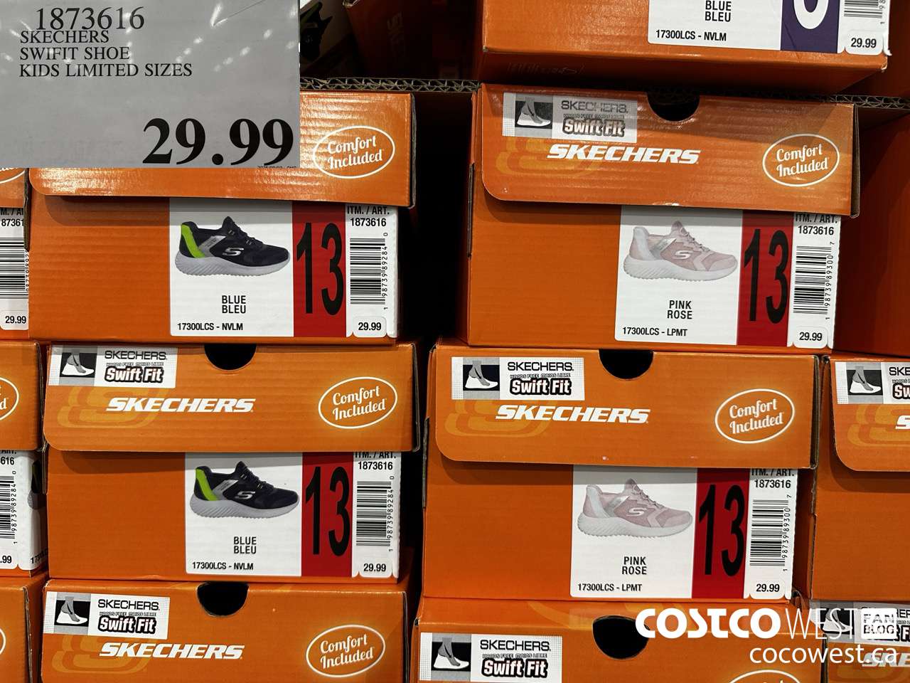 1873616 SKECHERS SWIFIT SHOE KIDS LIMITED SIZES $29.99