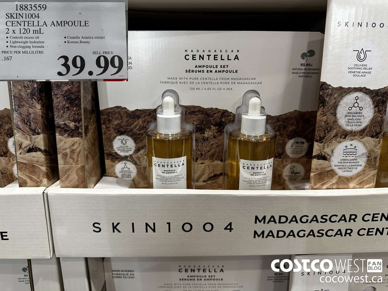 1883559 SKIN1004 CENTELLA AMPOULE 2 X 120ML $39.99