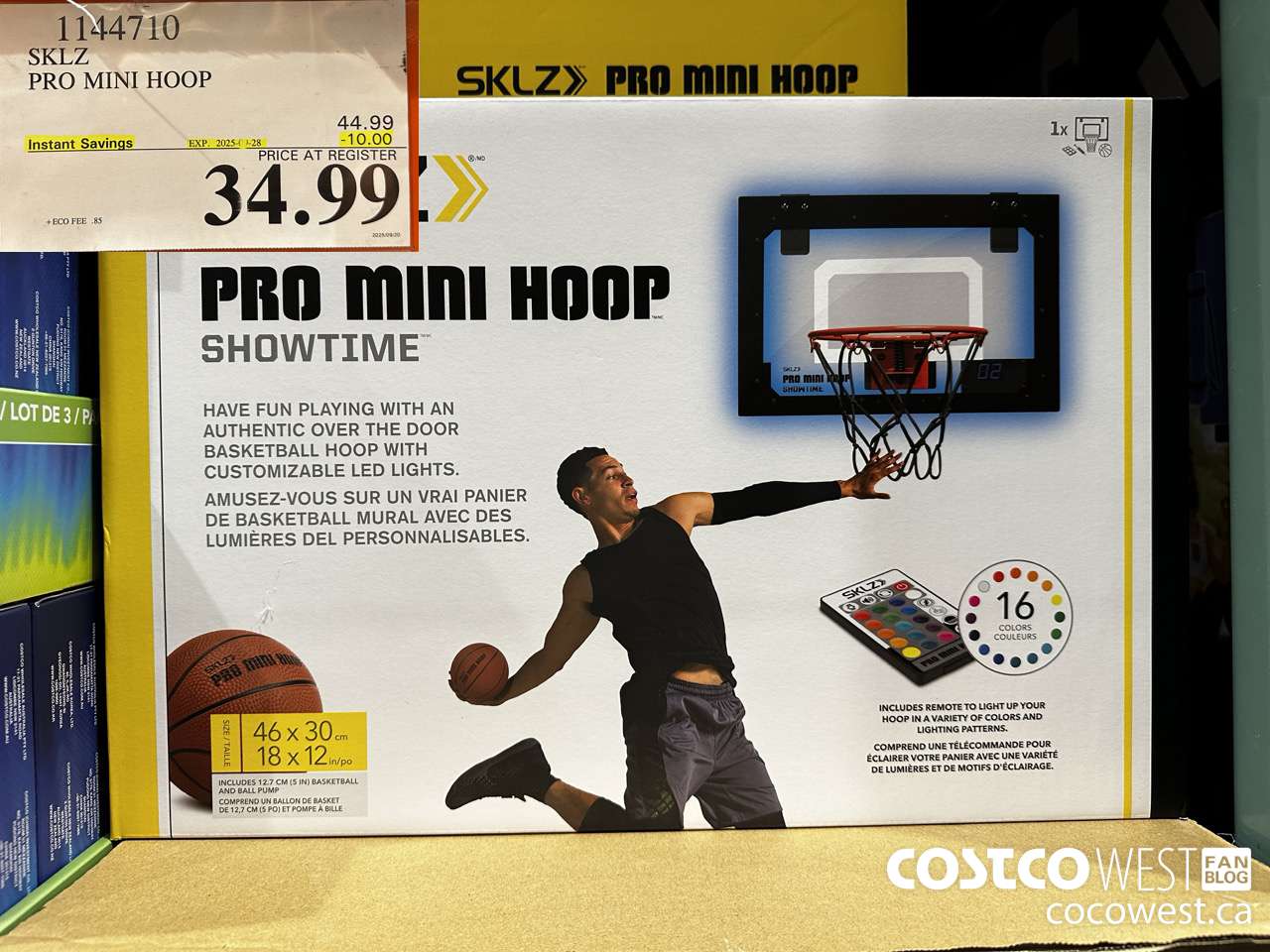 1144710 SKLZ PRO MINI HOOP ($10.00 INSTANT SAVINGS EXPIRES ON 2025-09-28) $34.99