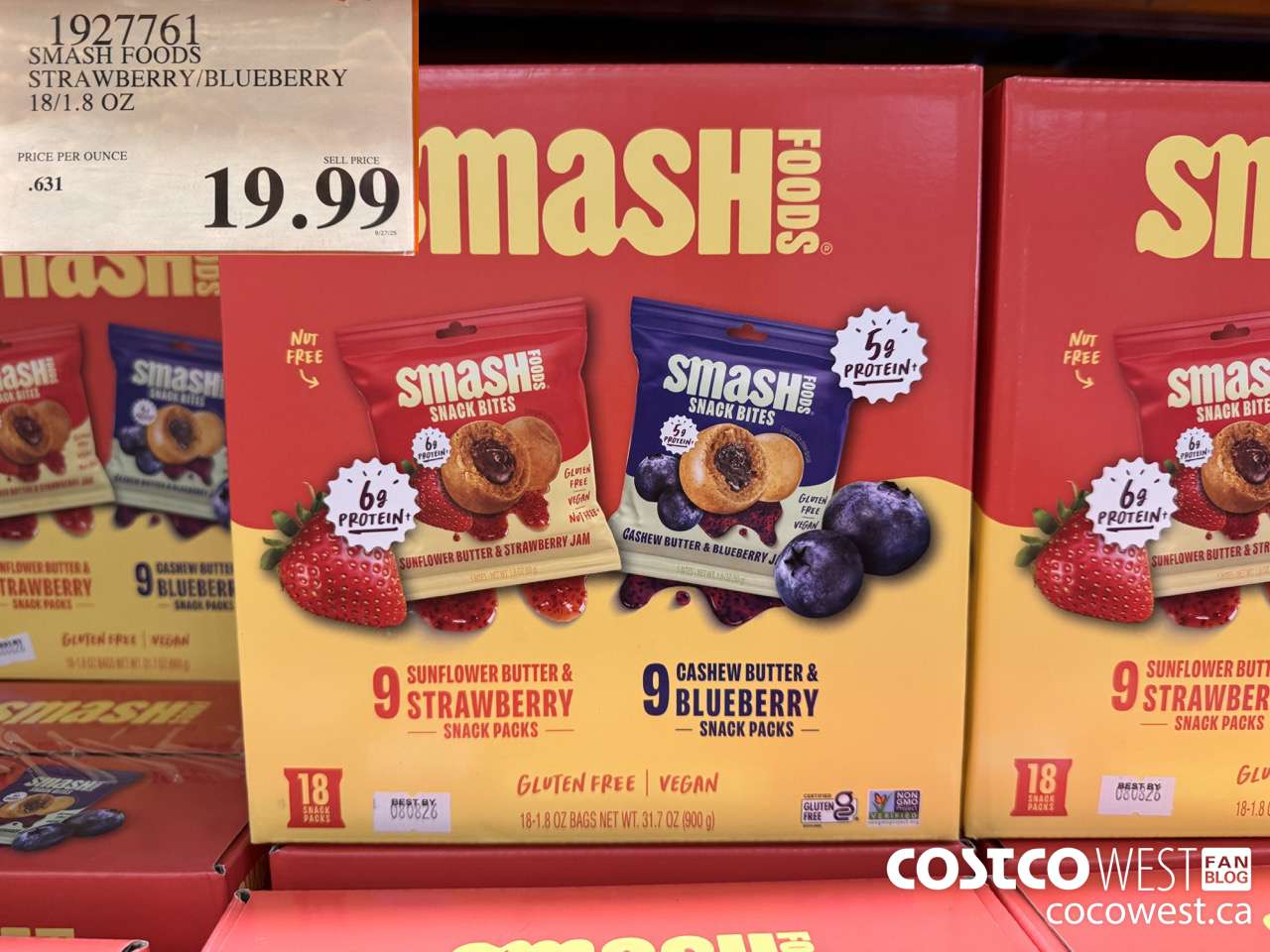 1927761 SMASH FOODS STRAWBERRY/BLUEBERRY 18/1.8 OZ $19.99