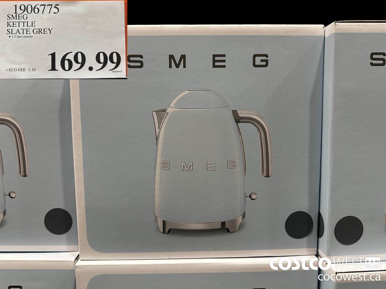 1906775 SMEG KETTLE SLATE GREY $169.99
