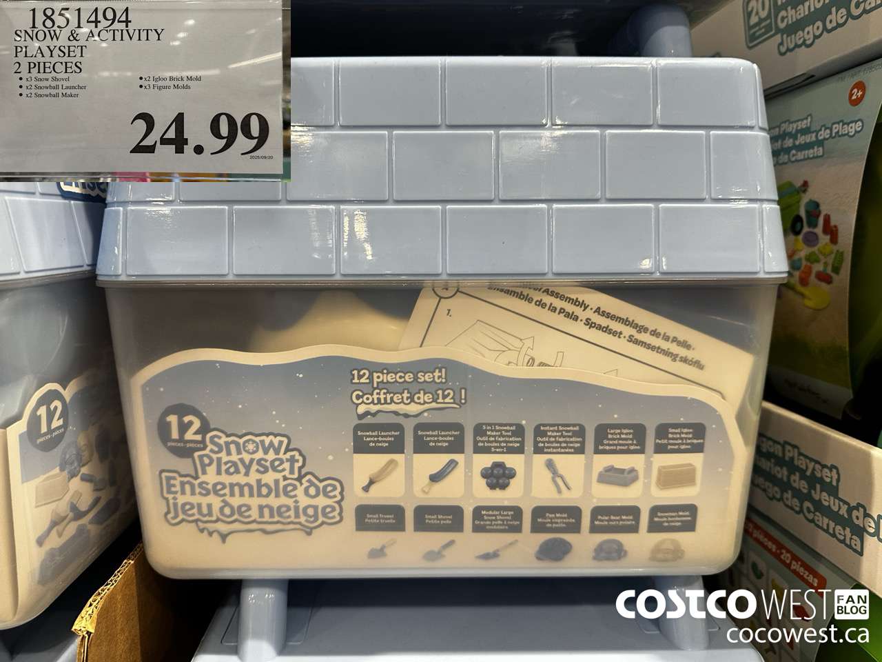 1851494 SNOW & ACTIVITY PLAYSET 2 PIECES $24.99