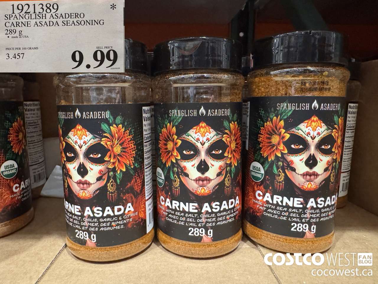 1921389 SPANGLISH ASADERO CARNE ASADA SEASONING 289G $9.99