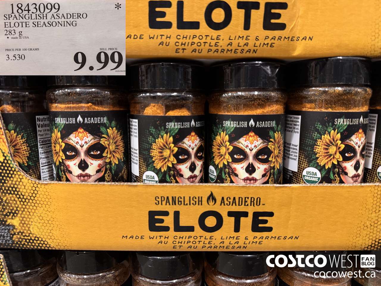 1843099 SPANGLISH ASADERO ELOTE SEASONING 283G $9.99