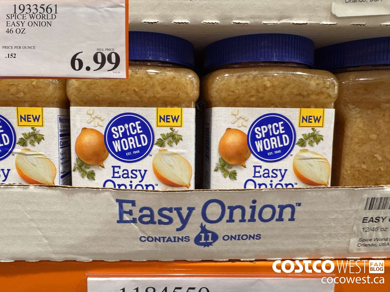 1933561 SPICE WORLD EASY ONION 46 OZ $6.99