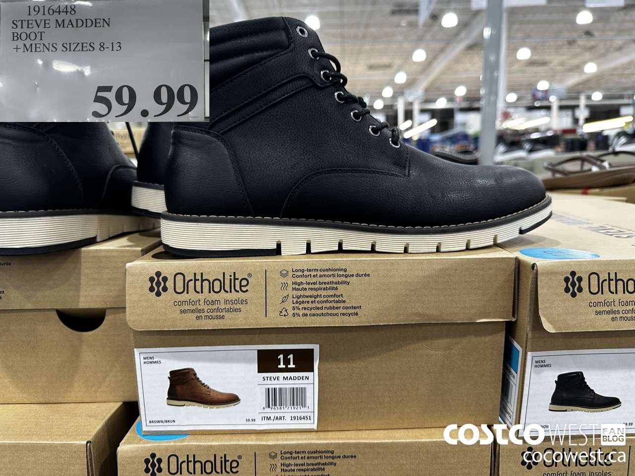 1916448 STEVE MADDEN BOOT MENS SIZES 8-13 $59.99