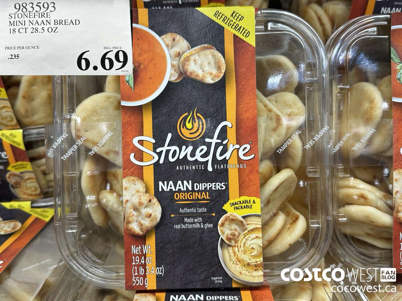 983593 STONEFIRE MINI NAAN BREAD 18 CT 28.5 OZ $6.69