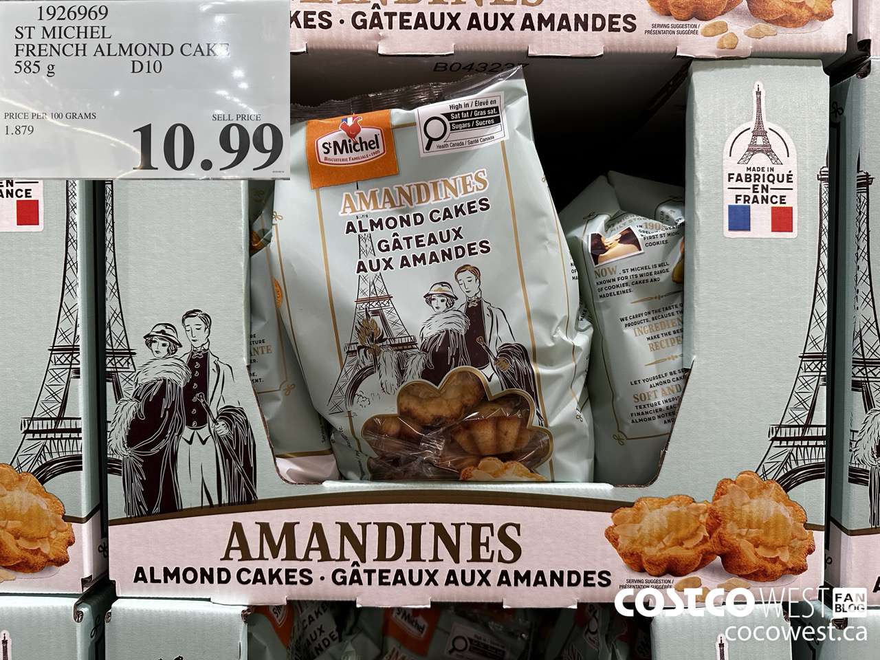 1926969 ST MICHEL FRENCH ALMOND CAKE 585G $10.99