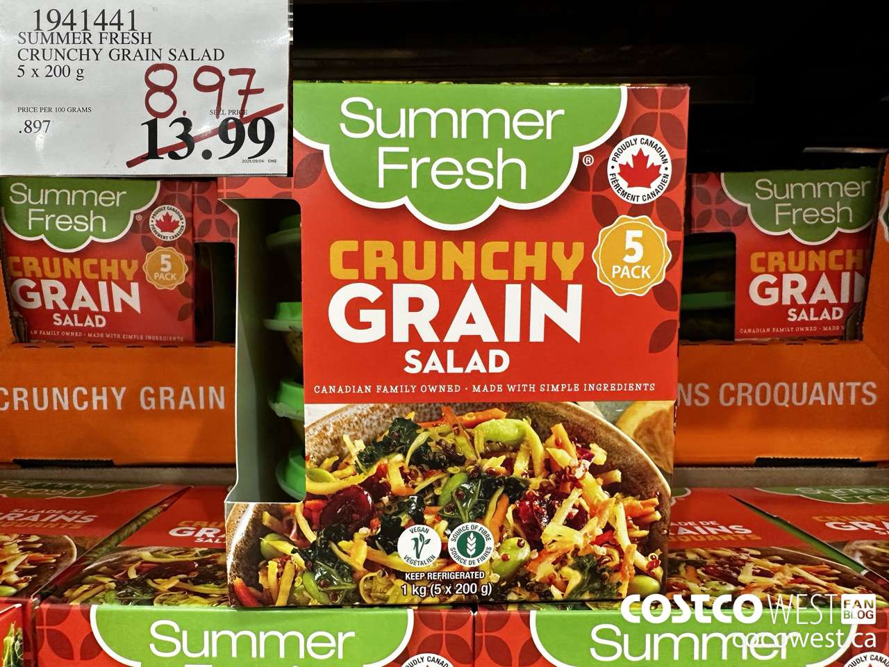 1941441 SUMMER FRESH CRUNCHY GRAIN SALAD 5 X 200G $8.97
