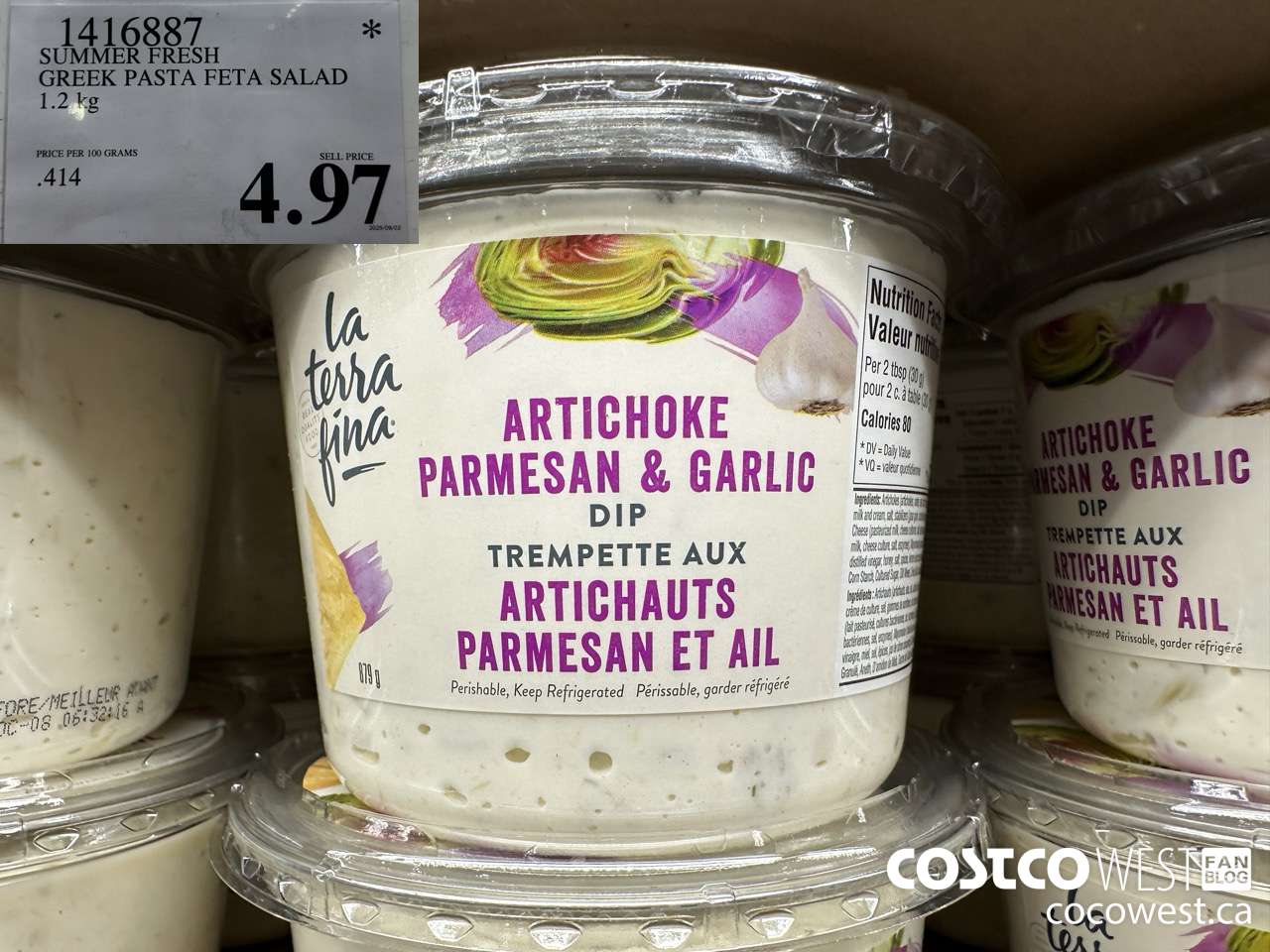 1416887 SUMMER FRESH GREEK PASTA FETA SALAD 1.2 kg $4.97