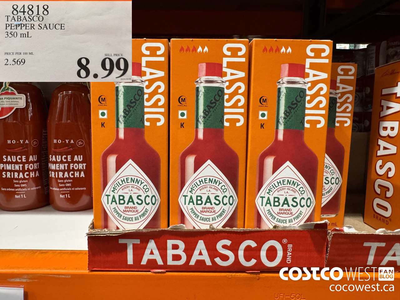 84818 TABASCO PEPPER SAUCE 350 ML $8.99