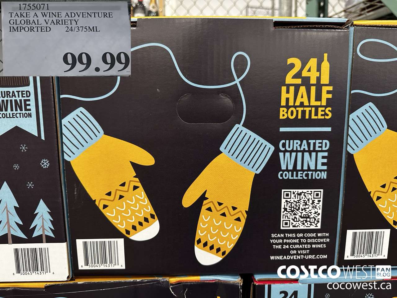 1755071 TAKE A WINE ADVENTURE GLOBAL VARIETY IMPORTED 24/375ML $99.99