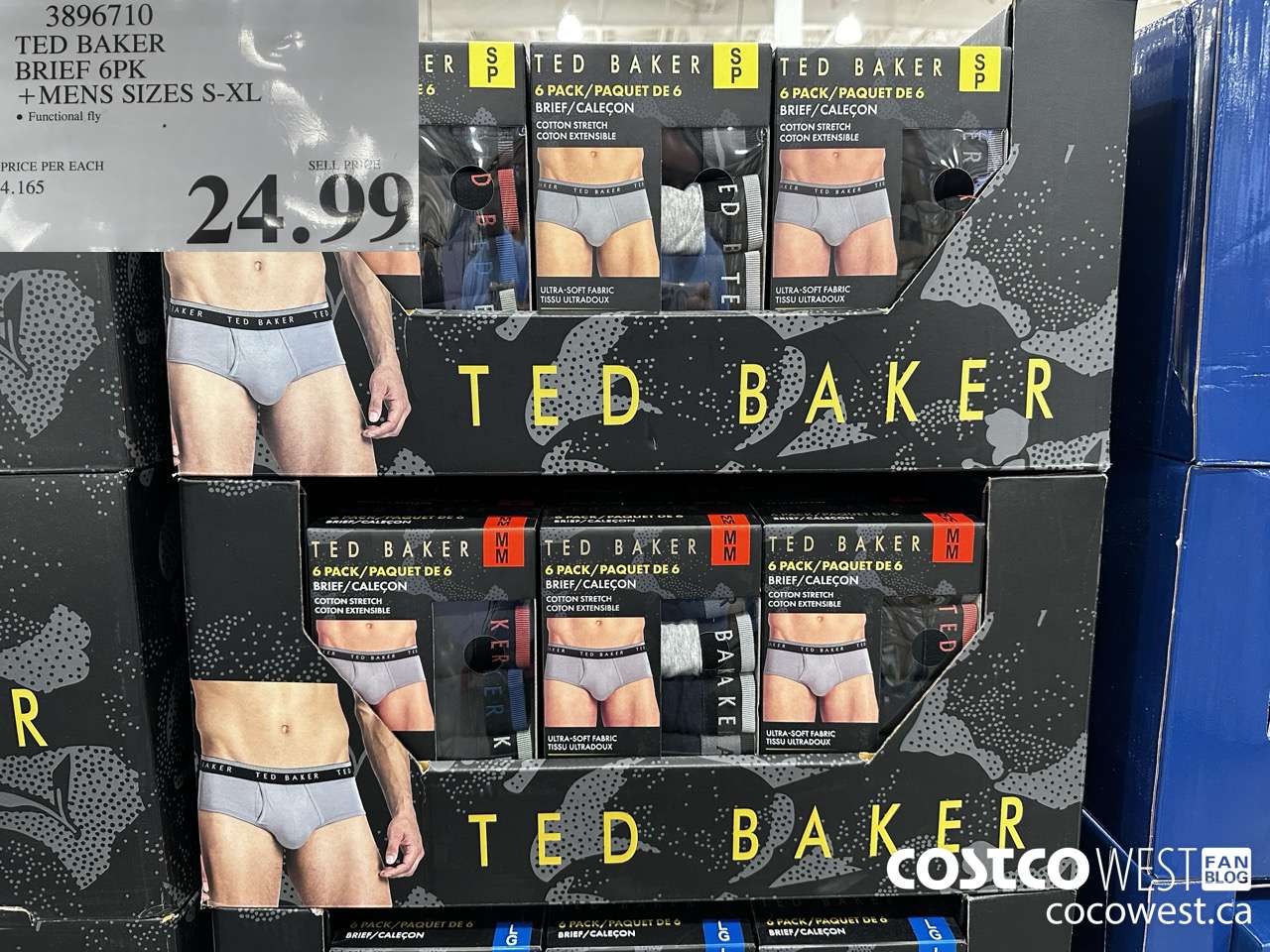 3896710 TED BAKER BRIEFS 6PK MENS SIZES S-XL $24.99