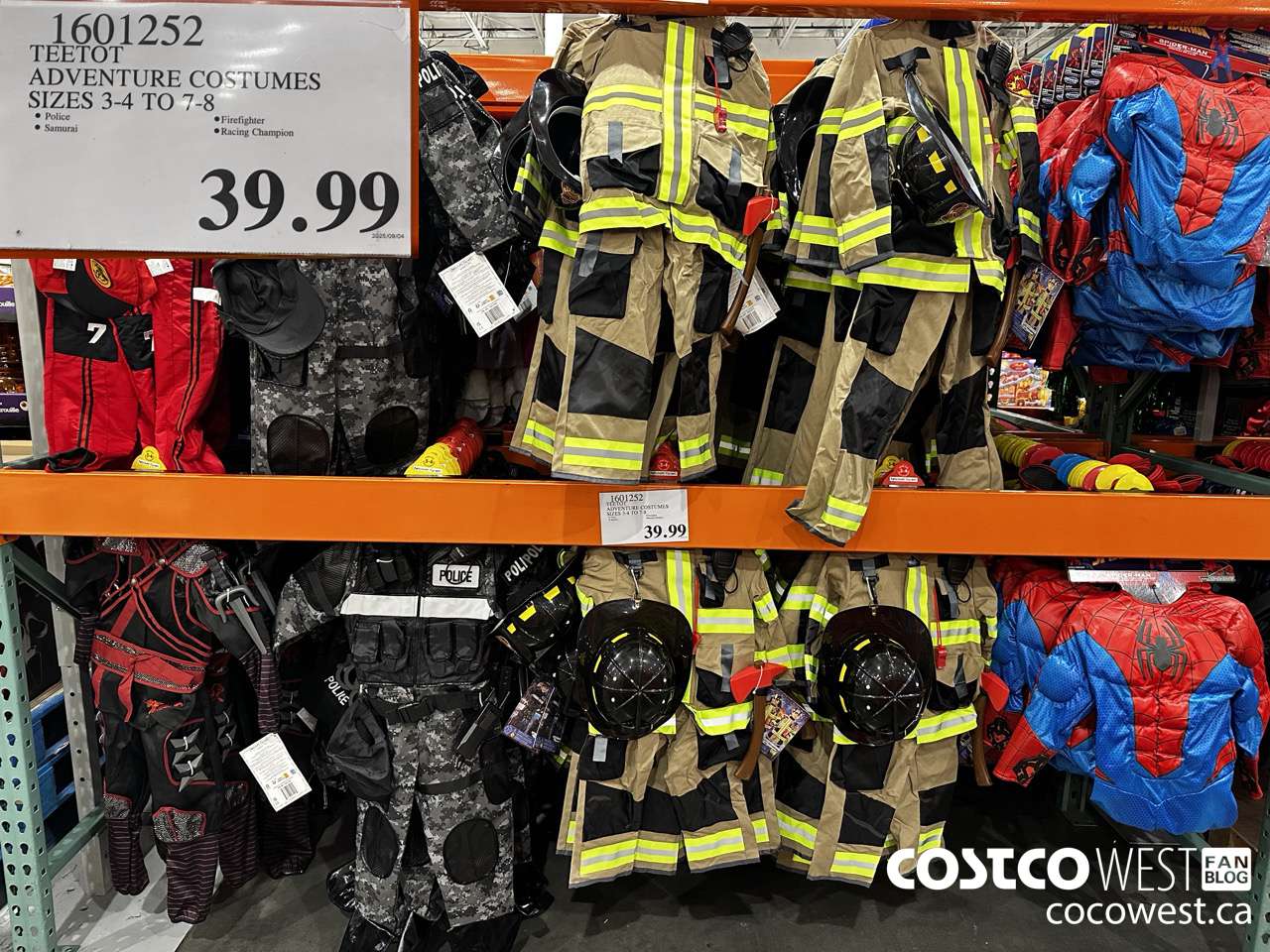 1601252 TEETOT ADVENTURE COSTUMES SIZES 3/4 TO 7/8 $39.99