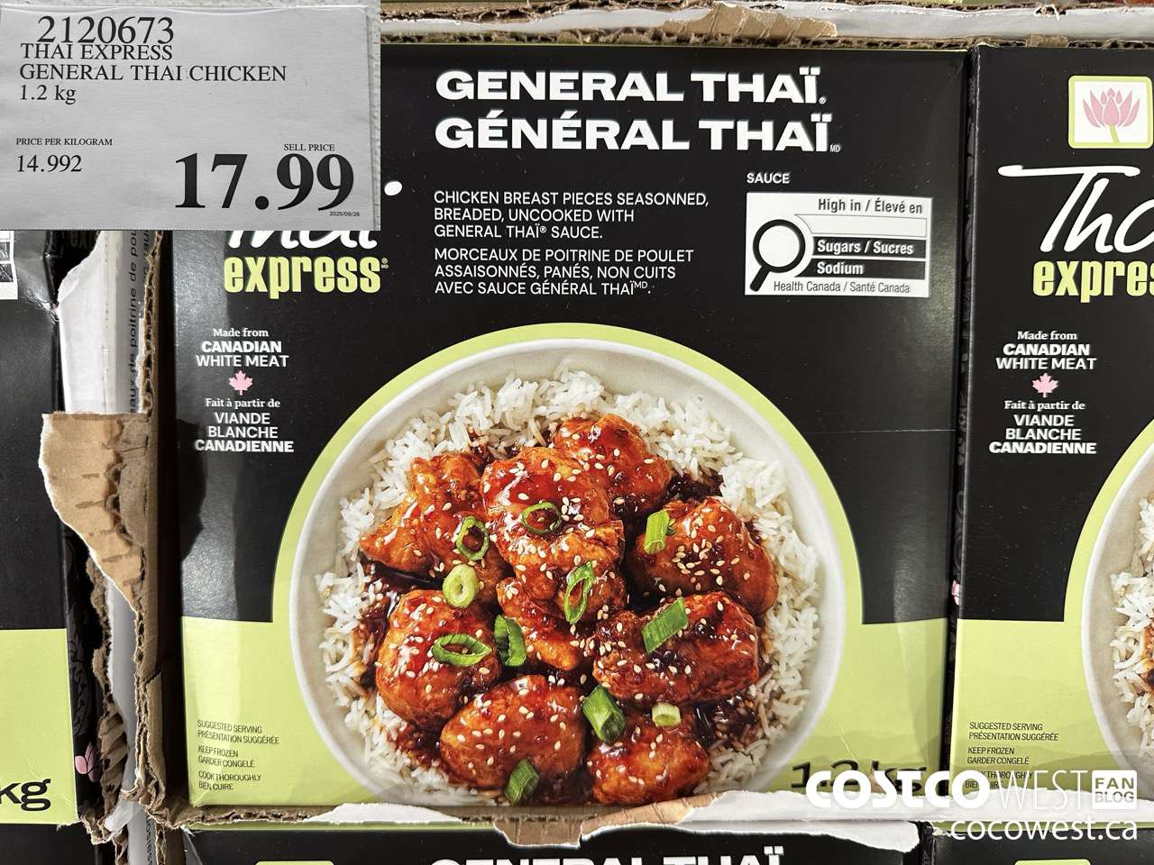 2120673 THAI EXPRESS GENERAL THAI CHICKEN 1.2KG $17.99