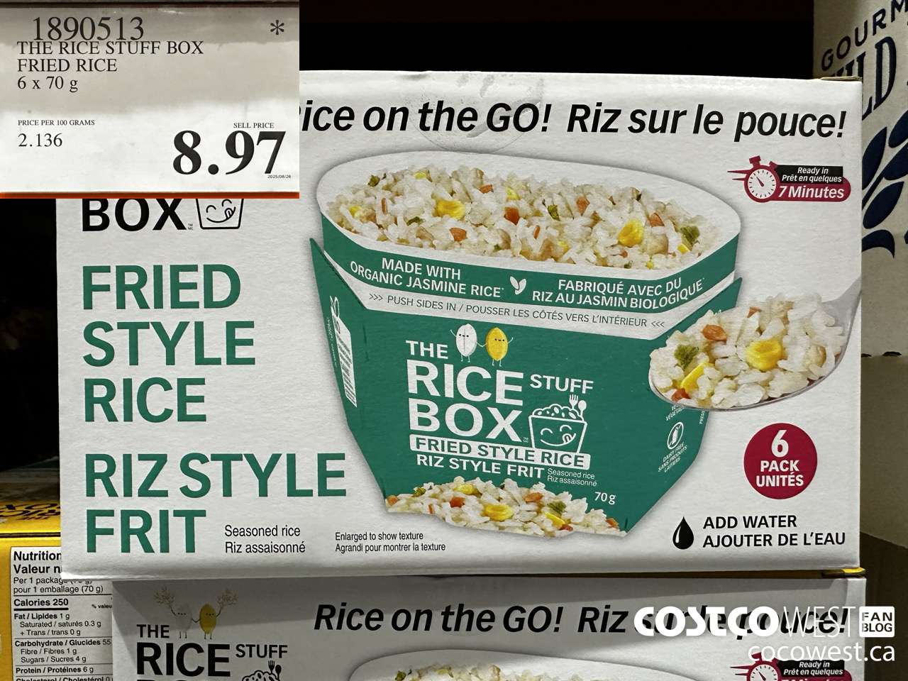 1890513 THE RICE STUFF BOX FRIED RICE 6 X 70G $8.97