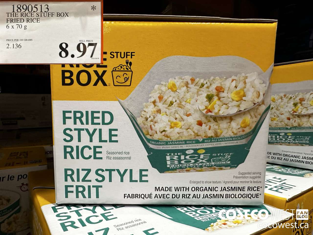 1890513 THE RICE STUFF BOX FRIED RICE 6 X 70G $8.97