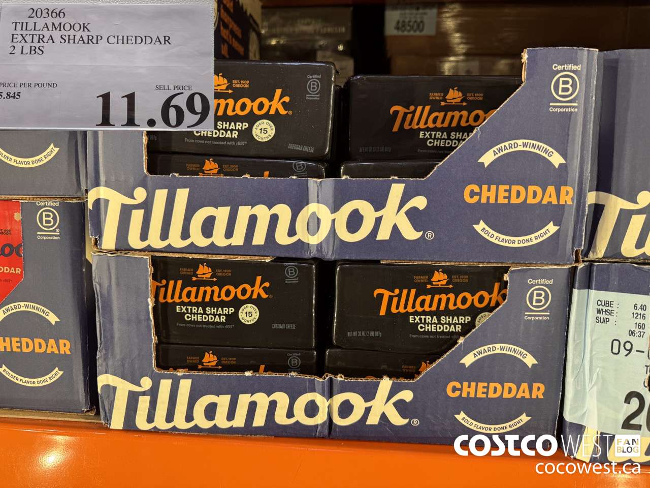 20366 TILLAMOOK EXTRA SHARP CHEDDAR 2 LBS $11.69