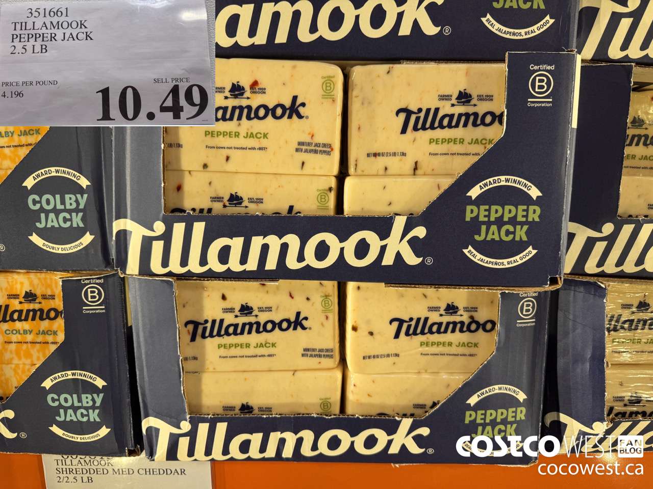 351661 TILLAMOOK PEPPER JACK 2.5 LB $10.49