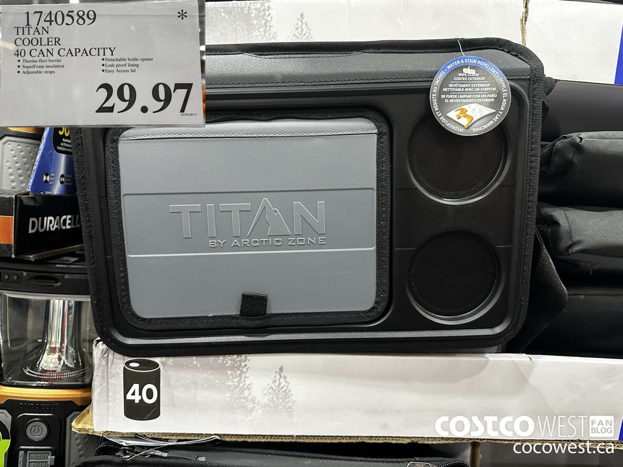 1740589 TITAN COOLER 40 CAN CAPACITY $29.97