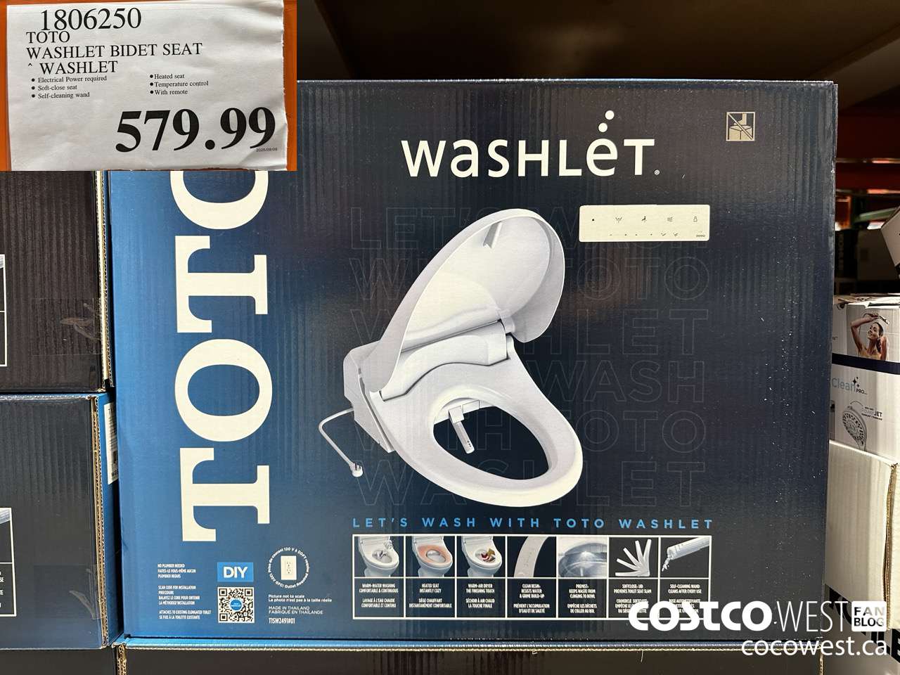 1806250 TOTO WASHLET BIDET SEAT WASHLET $579.99