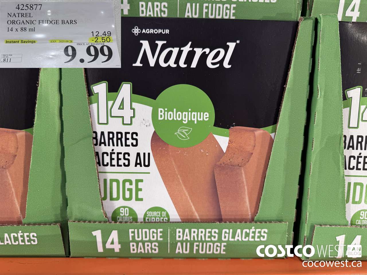 425877 TRADITIONS ORGANIC FUDGE BARS 14 COUNT ($2.50 INSTANT SAVINGS EXPIRES ON 2025-09-28) $9.99