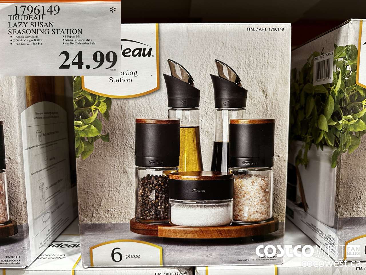 1796149 TRUDEAU LAZY SUSAN SEASONING STATION $24.99