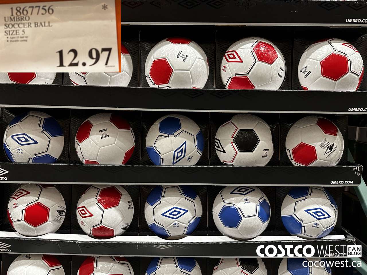 1867756 UMBRO SOCCER BALL SIZE 5 $12.97