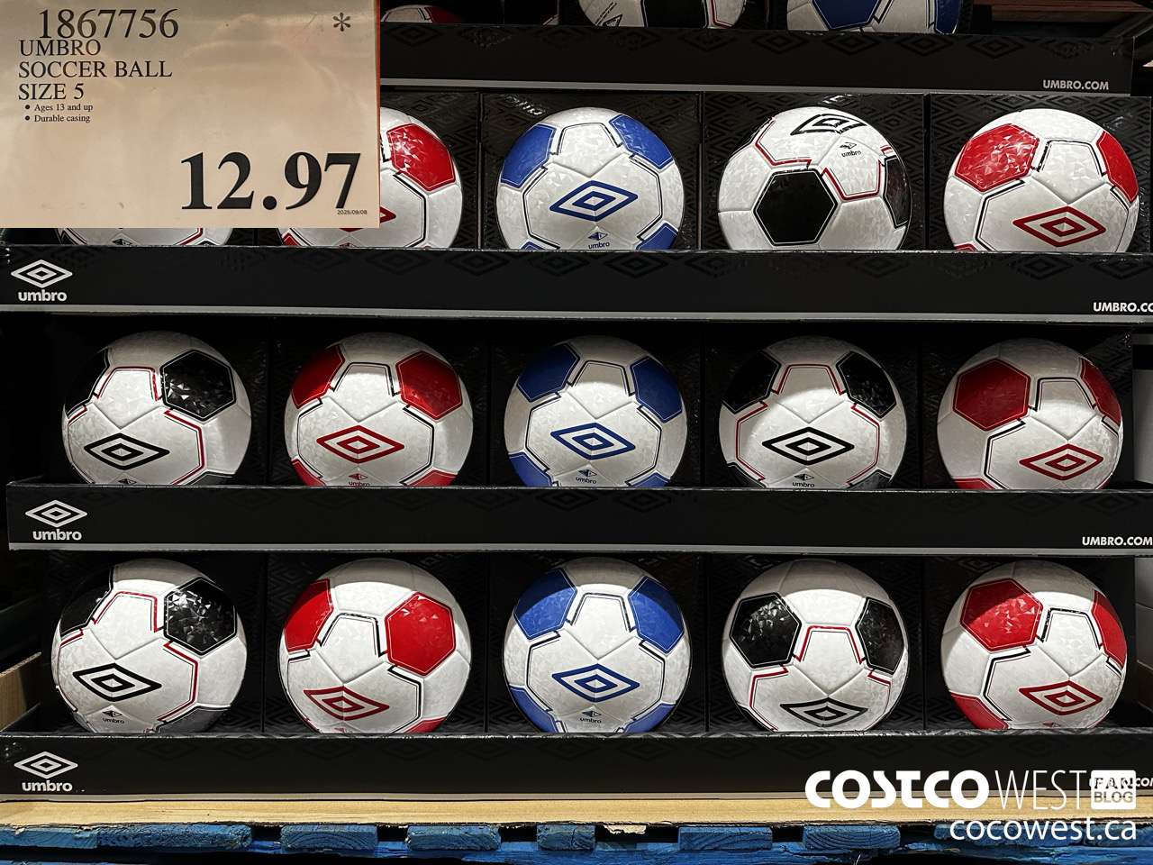 1867756 UMBRO SOCCER BALL SIZE 5 $12.97