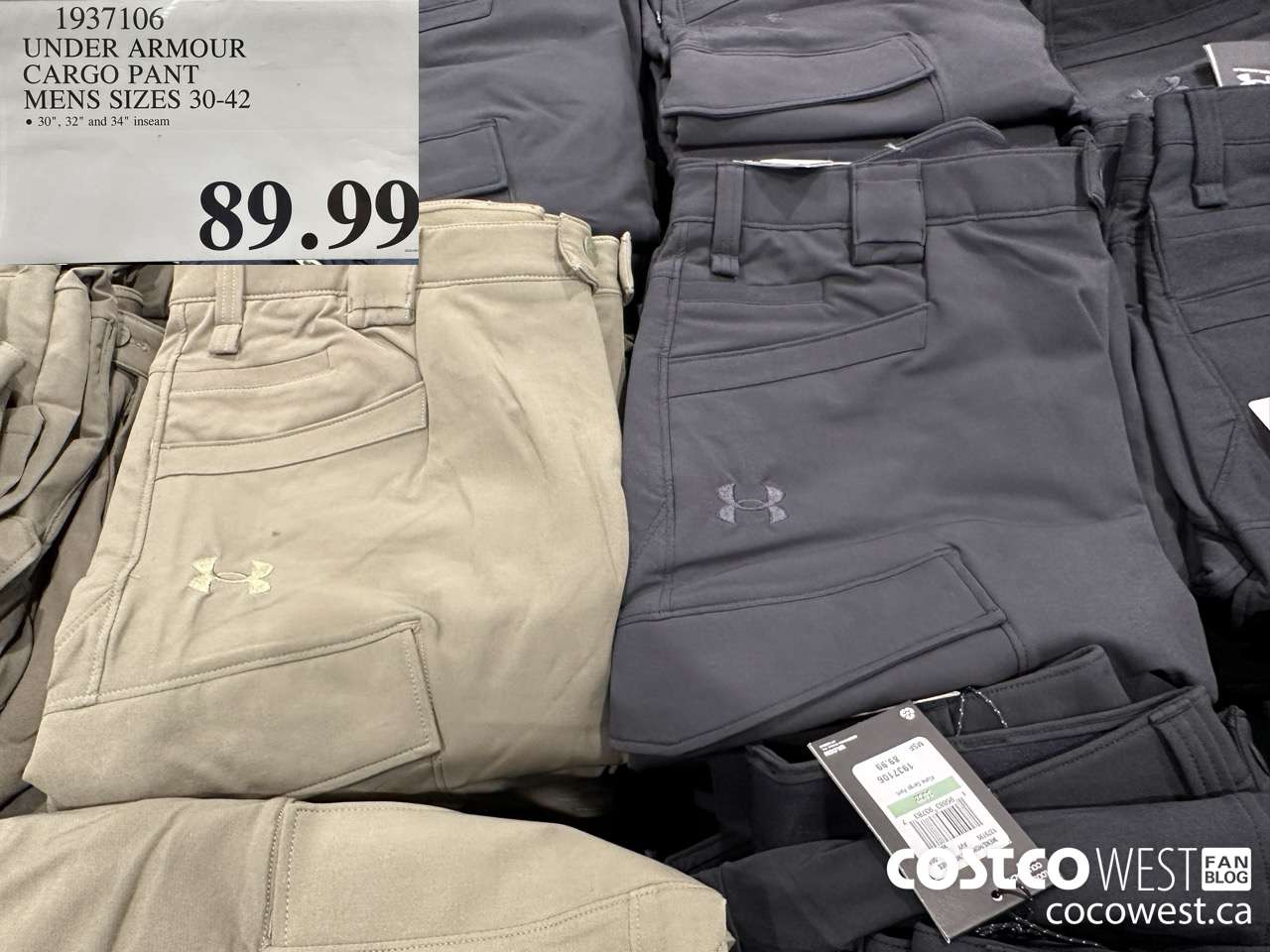 1937106 UNDER ARMOUR CARGO PANT MENS SIZES 30-42 $89.99