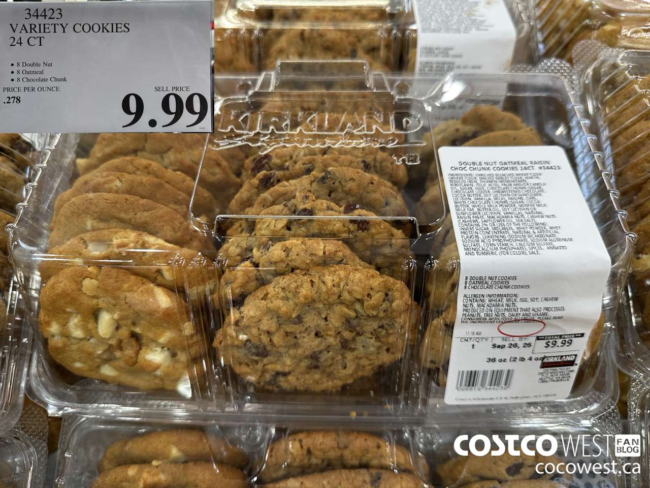 34423 VARIETY COOKIES 24 CT $9.99