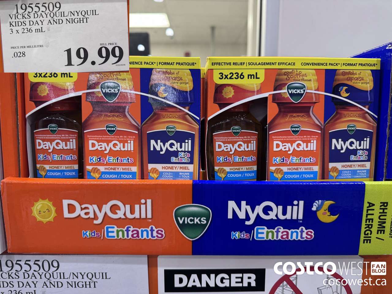 1955509 VICKS DAYQUIL/NYQUIL KIDS DAY AND NIGHT 3 X 236ML $19.99