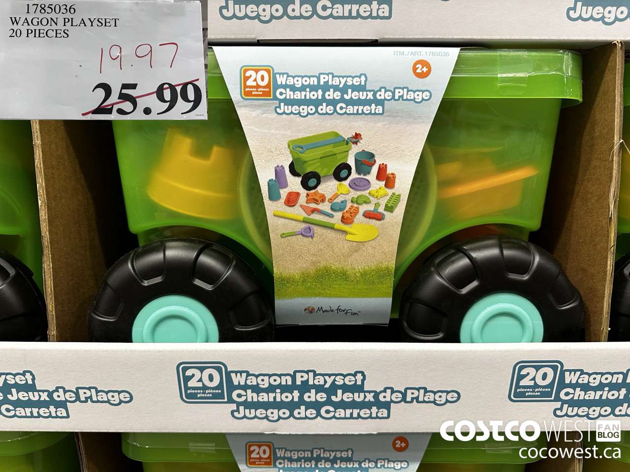 1785036 WAGON PLAYSET 20 PIECES $19.97
